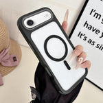 Custodia magnetica 3 in 1 per iPhone 17 in TPU e acrilico