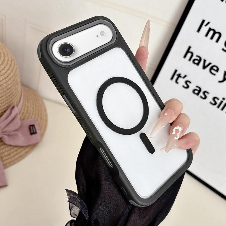 Custodia magnetica 3 in 1 per iPhone 17 in TPU e acrilico