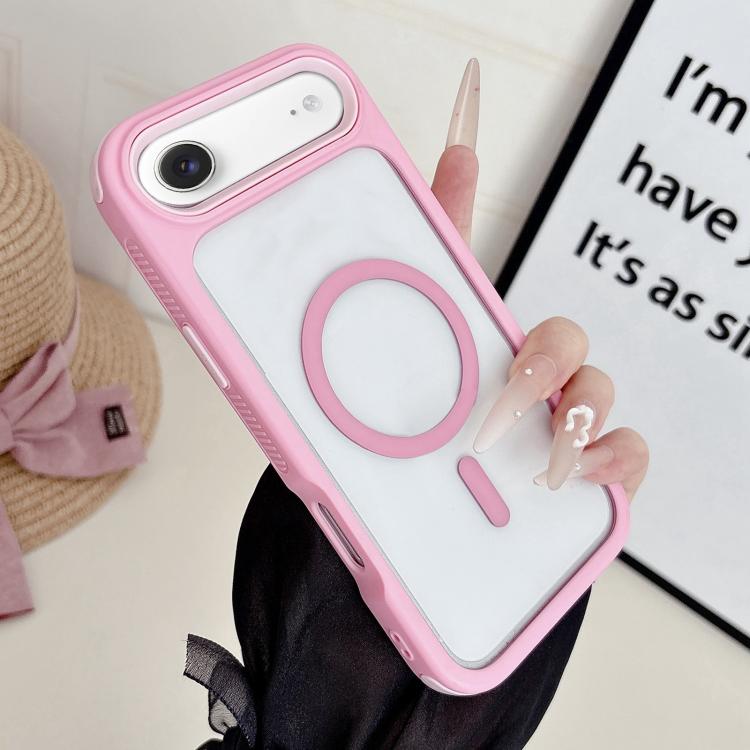 Custodia magnetica 3 in 1 per iPhone 17 in TPU e acrilico