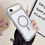 Custodia magnetica 3 in 1 per iPhone 17 in TPU e acrilico