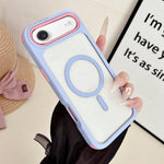 Custodia magnetica 3 in 1 per iPhone 17 in TPU e acrilico