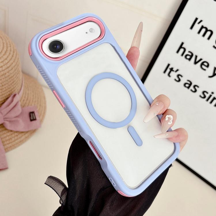 Custodia magnetica 3 in 1 per iPhone 17 in TPU e acrilico