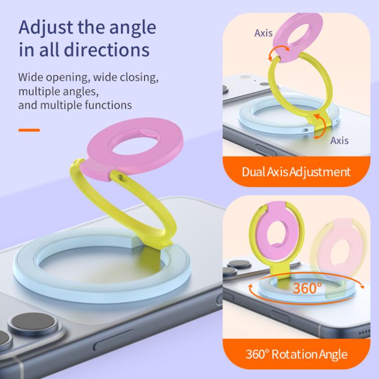 Supporto magnetico telefono con anello girevole 360°