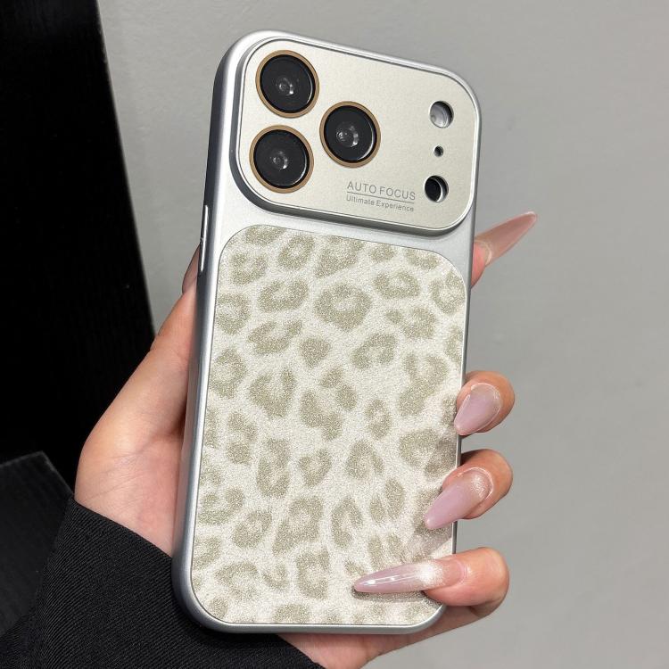 Custodia leopardata glitterata per iPhone 17 Pro Max