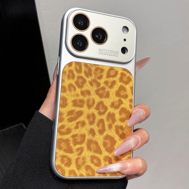 Custodia leopardata glitterata per iPhone 17 Pro Max