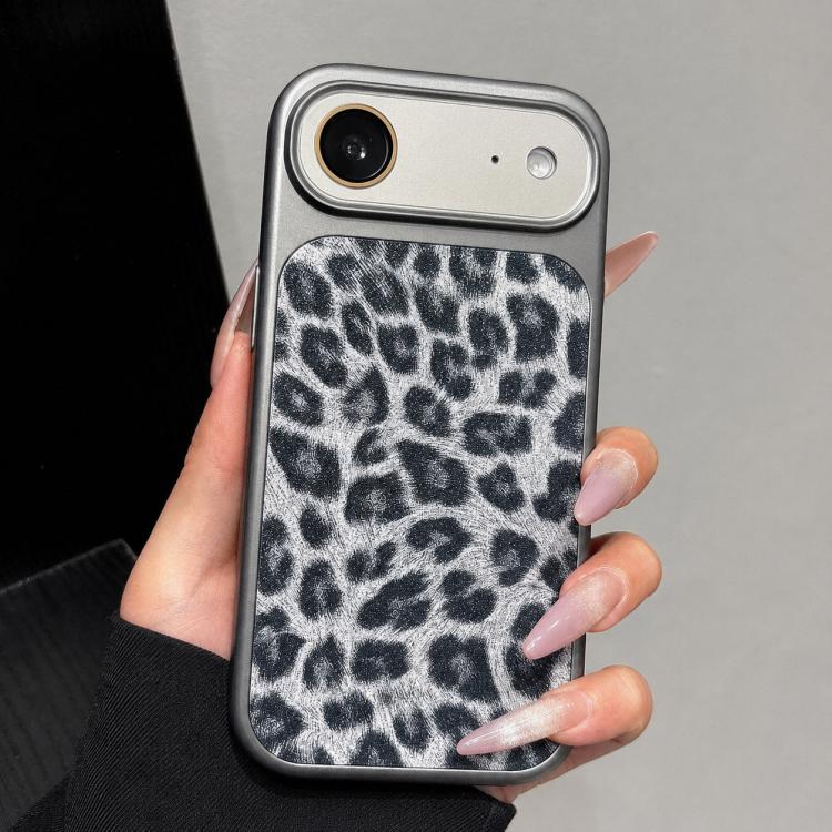 Custodia leopardata glitterata per iPhone 17 Pro Max