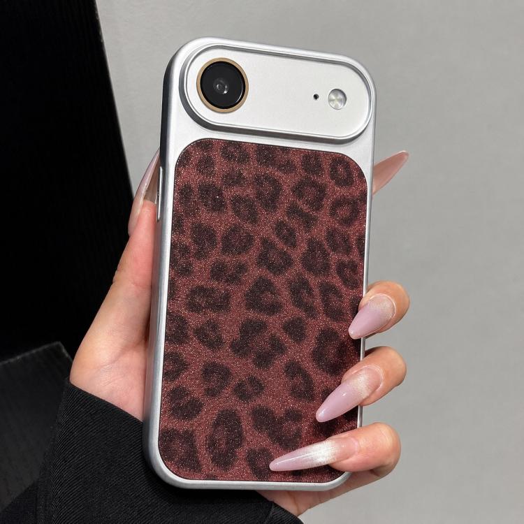 Custodia leopardata glitterata per iPhone 17 Pro Max