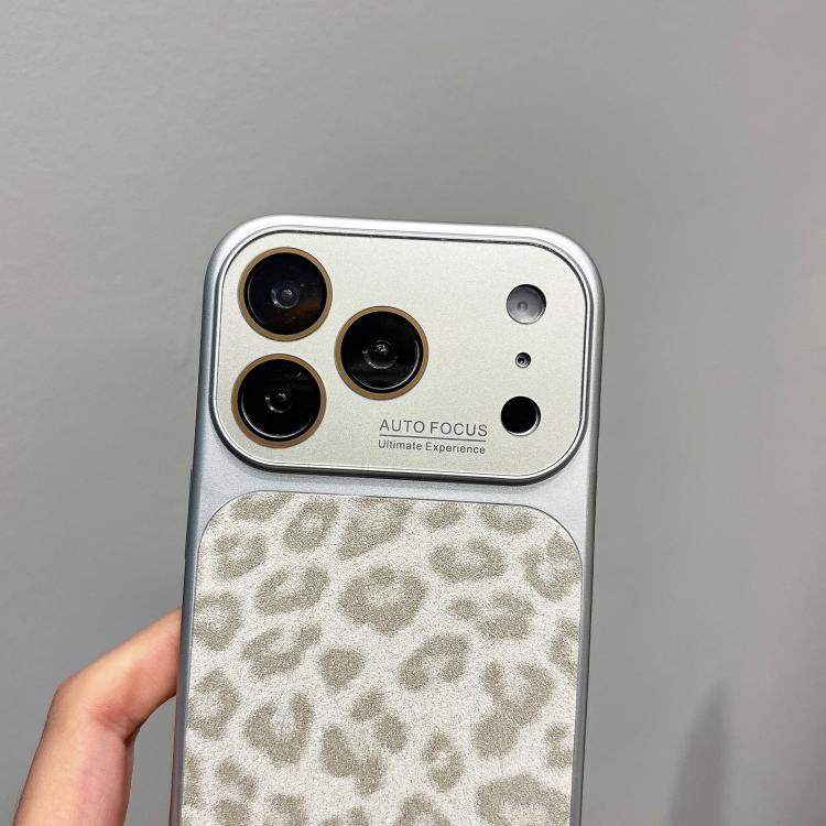 Custodia leopardata glitterata per iPhone 17 Pro Max