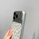 Custodia leopardata glitterata per iPhone 17 Pro Max