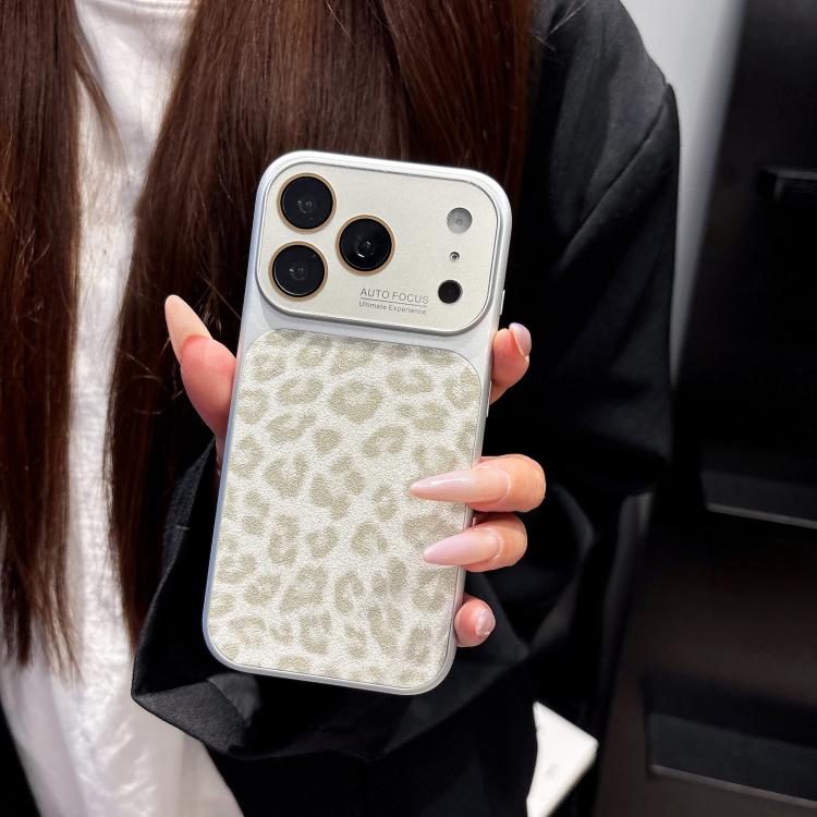 Custodia leopardata glitterata per iPhone 17 Pro Max