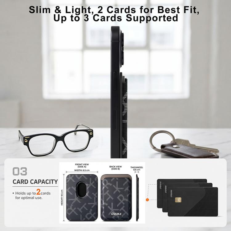Porta carte magnetico in similpelle PU ESEBLE S8