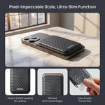 Custodia portacarte triangolare in similpelle PU con magneti