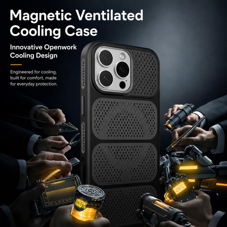 Custodia ibrida magnetica in PC e TPU per iPhone 16 Pro