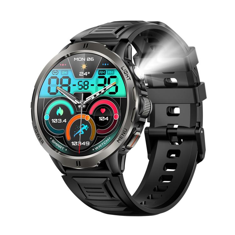 Smartwatch KT92 con display TFT da 1,7 pollici, impermeabilità fino a 3 ATM, controllo tramite rotella e batteria da 1000 mAh.