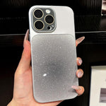 Custodia PC con protezione lenti acrilico opaco per iPhone 15