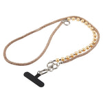Cordino per cellulare con strass e perle regolabile