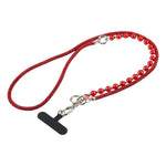 Cordino per cellulare con strass e perle regolabile