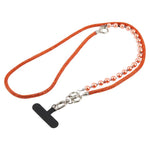 Cordino per cellulare con strass e perle regolabile