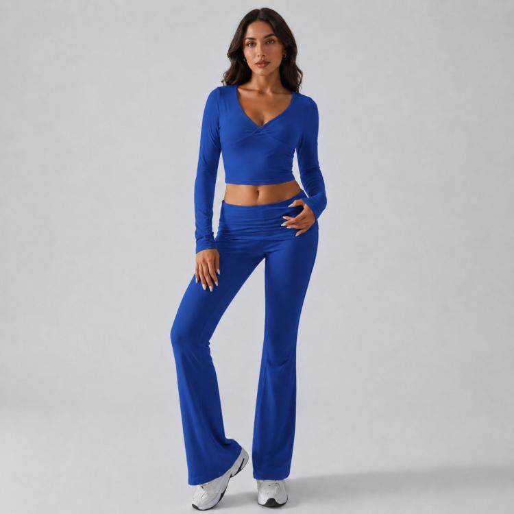Completo sportivo donna maniche lunghe tinta unita
