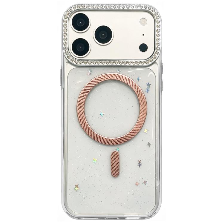 Custodia magnetica glitterata per iPhone 17 e 16