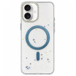 Custodia magnetica glitterata per iPhone 15 e 16