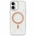 Custodia magnetica glitterata per iPhone 15 e 16