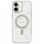 Custodia magnetica glitterata per iPhone 15 e 16