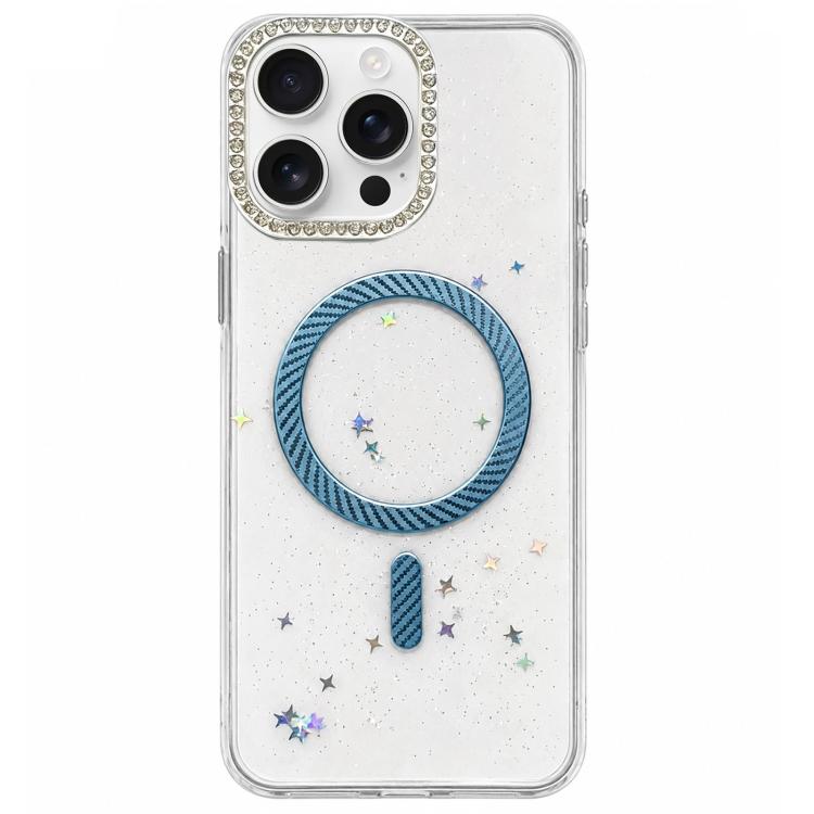 Custodia magnetica glitterata per iPhone 15 e 16