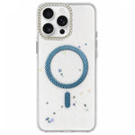 Custodia magnetica glitterata per iPhone 15 e 16