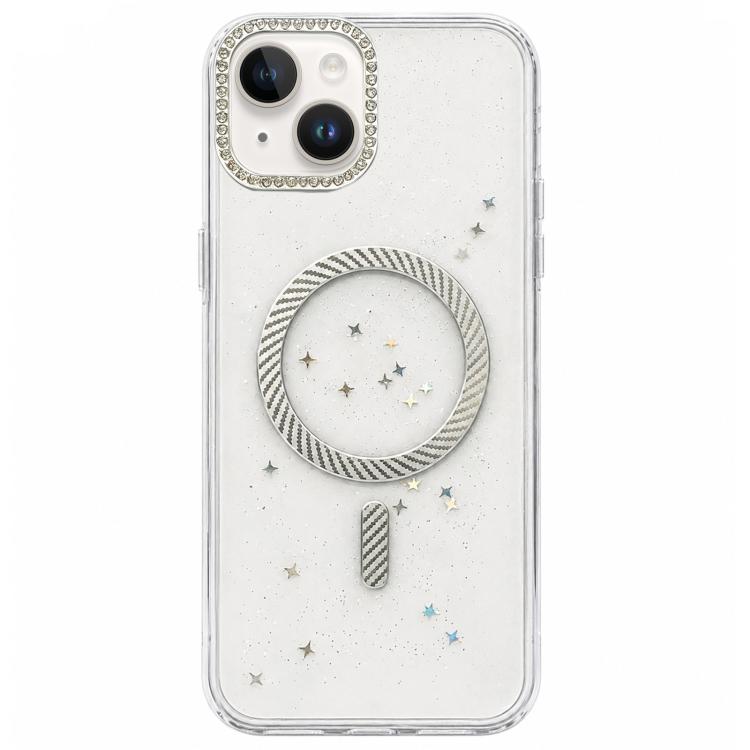 Custodia magnetica glitterata per iPhone 15 e 16