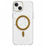 Custodia magnetica glitterata per iPhone 15 e 16