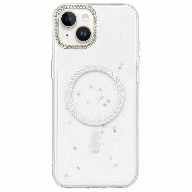 Custodia magnetica glitterata per iPhone 15 e 16