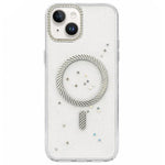 Custodia magnetica glitterata per iPhone 14 e 15