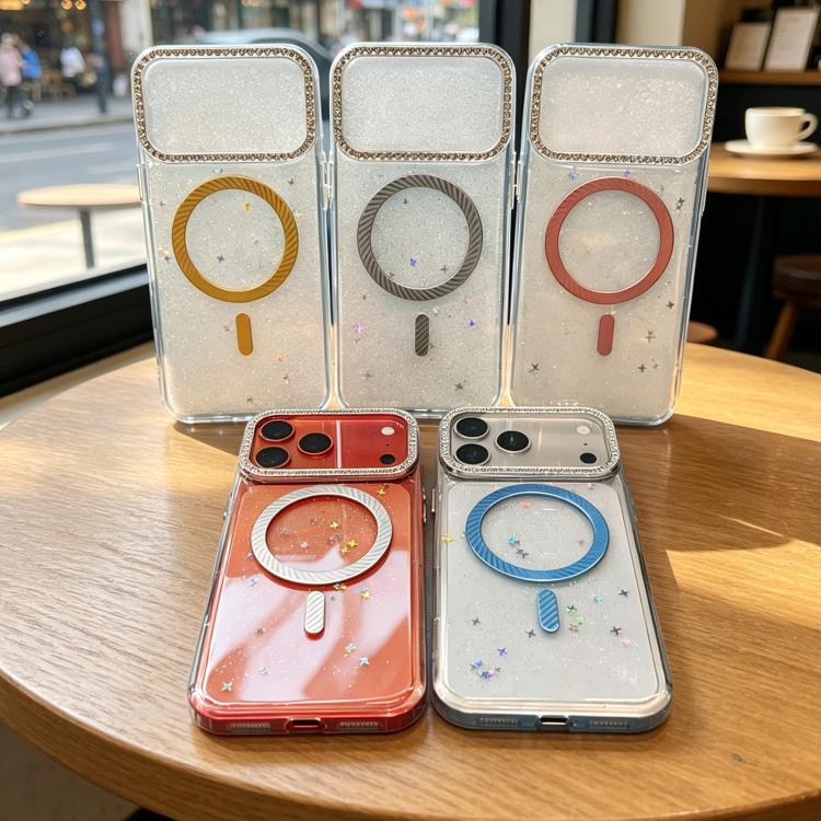 Custodia magnetica glitterata per iPhone 12 e 11 Pro Max