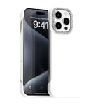 Custodia ibrida in PC e TPU satinato per iPhone 15 Pro