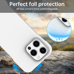Custodia ibrida in PC e TPU satinato per iPhone 15 Pro