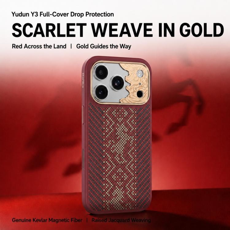 Custodia magnetica Benks Y3 in fibra di Kevlar per iPhone 17 Pro
