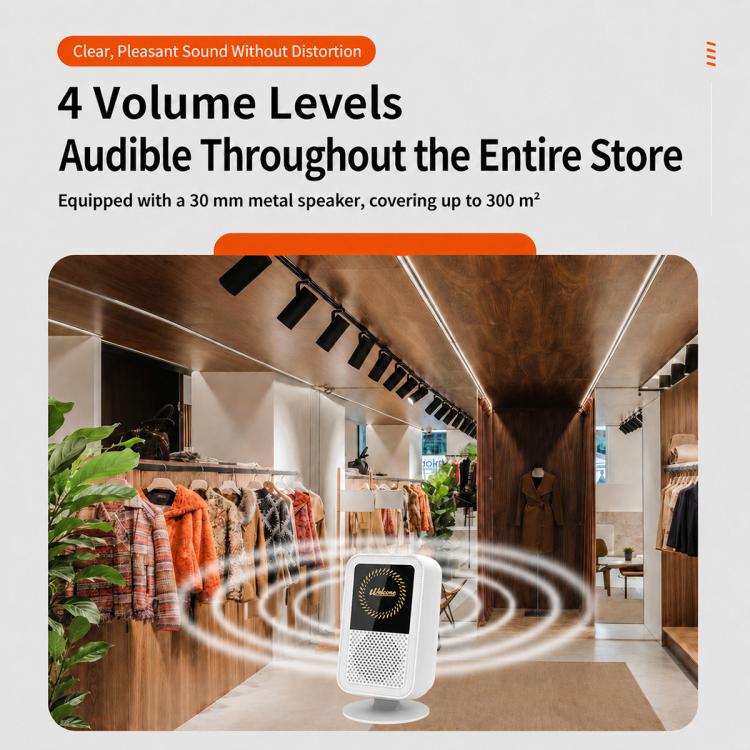 Campanello wireless doppio vetro con sensore magnetico ricaricabi