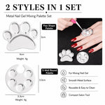 Tavolozza per miscelare nail art 2 pezzi