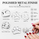Tavolozza per miscelare nail art 2 pezzi