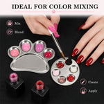 Tavolozza per miscelare nail art 2 pezzi