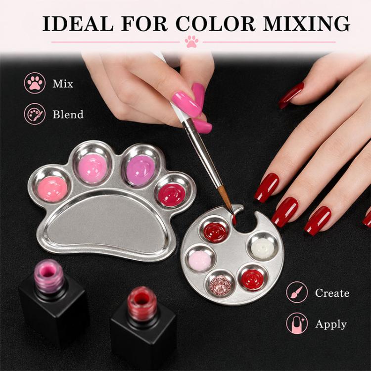 Tavolozza per miscelare nail art 2 pezzi