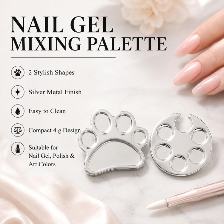 Tavolozza per miscelare nail art 2 pezzi