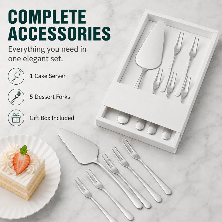 Set paletta per torte in acciaio inox LsCook