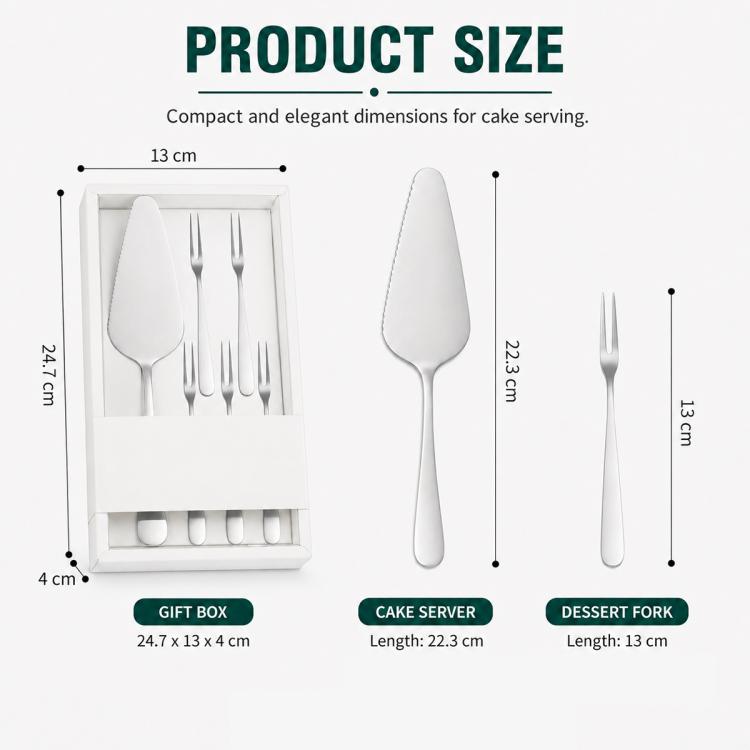 Set paletta per torte in acciaio inox LsCook
