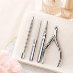 Set manicure 4 pezzi in acciaio inossidabile