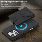 Custodia portafoglio magnetica RFID per iPhone 16 Pro Max