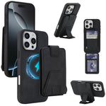 Custodia portafoglio magnetica RFID per iPhone 16 Pro Max