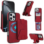 Custodia portafoglio magnetica RFID per iPhone 16 Pro Max