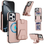 Custodia portafoglio magnetica RFID per iPhone 16 Pro Max